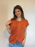 The Maple Knit Sweater- Rust