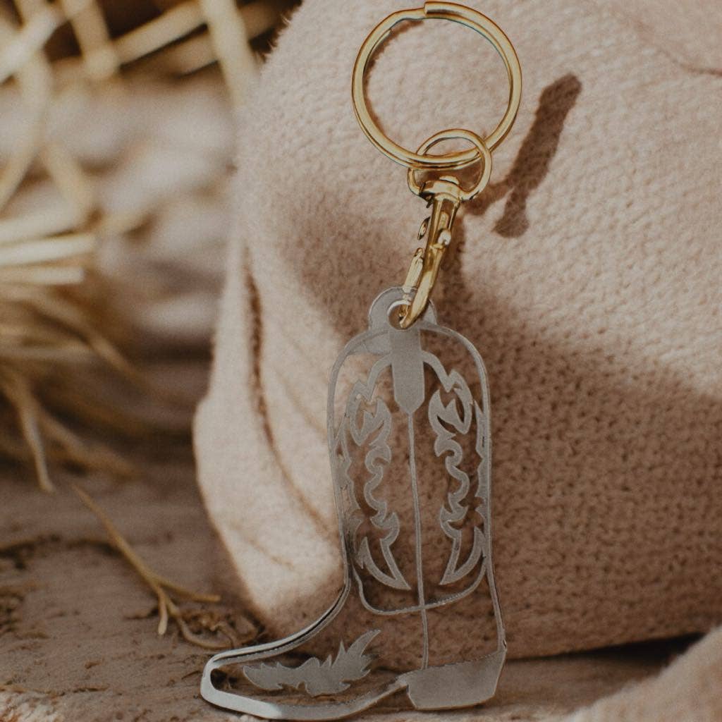 Cowboy Boot Keychain