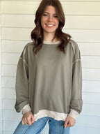 The Briar Pullover- Olive