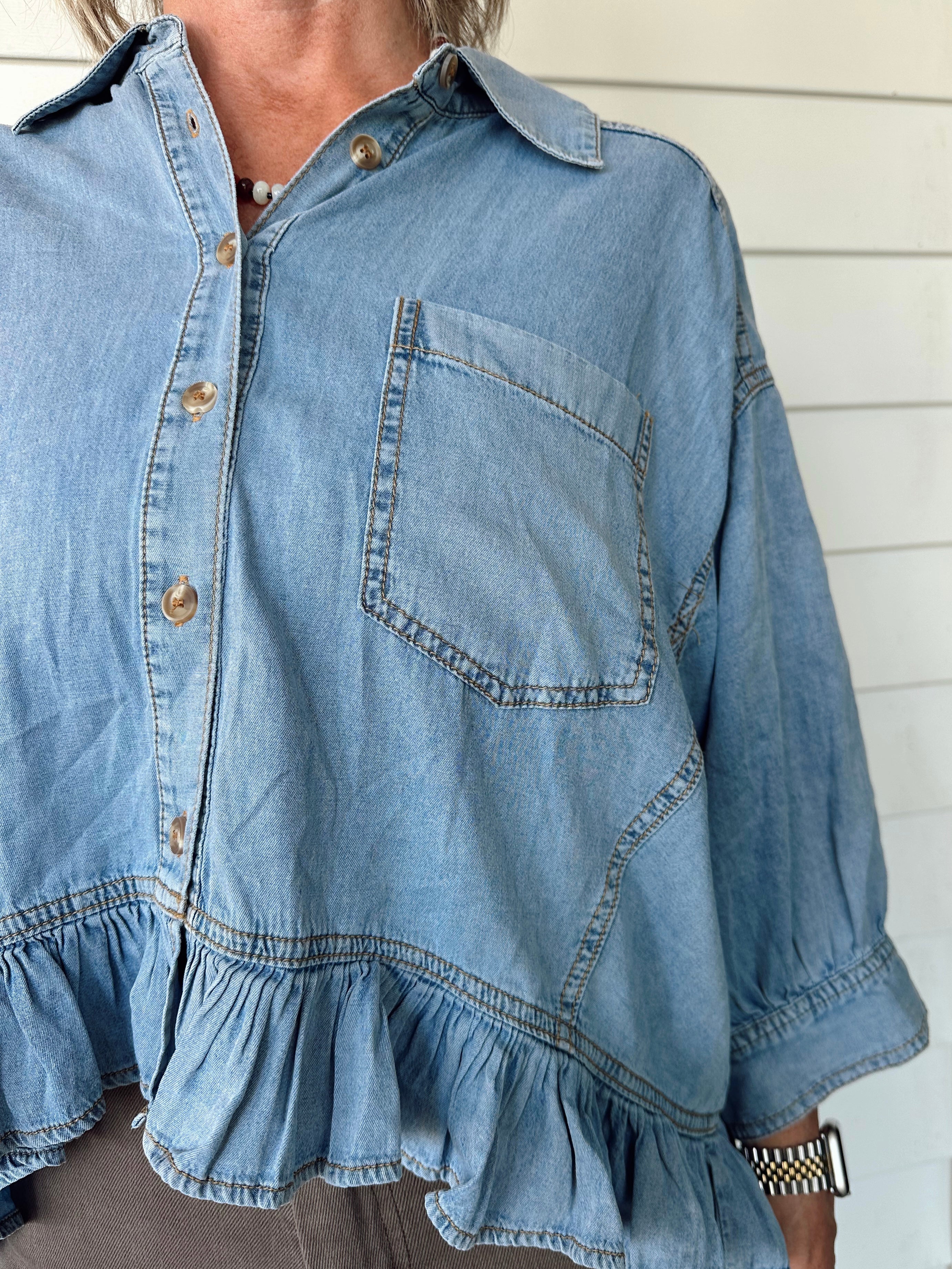 The Daisy Denim Top