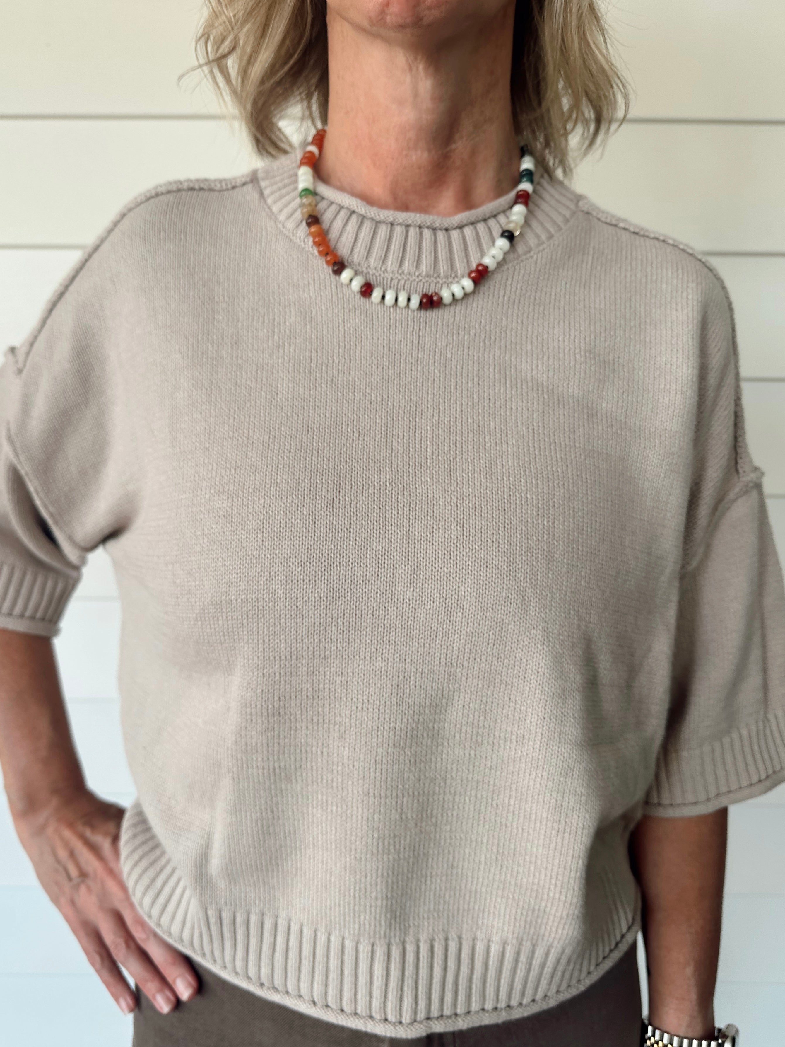 The Macy Sweater- Beige