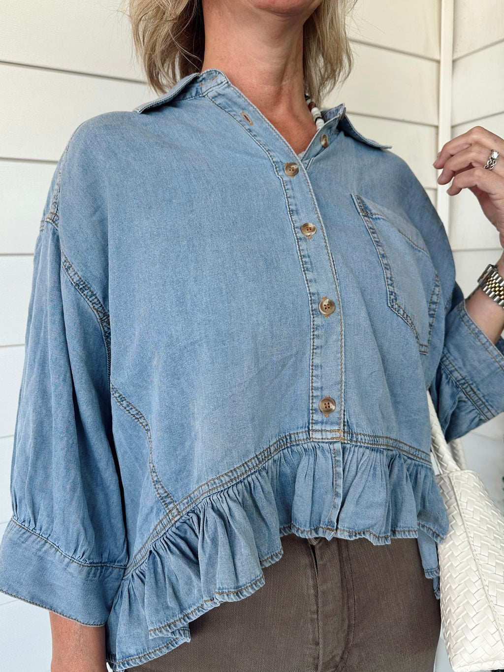 The Daisy Denim Top