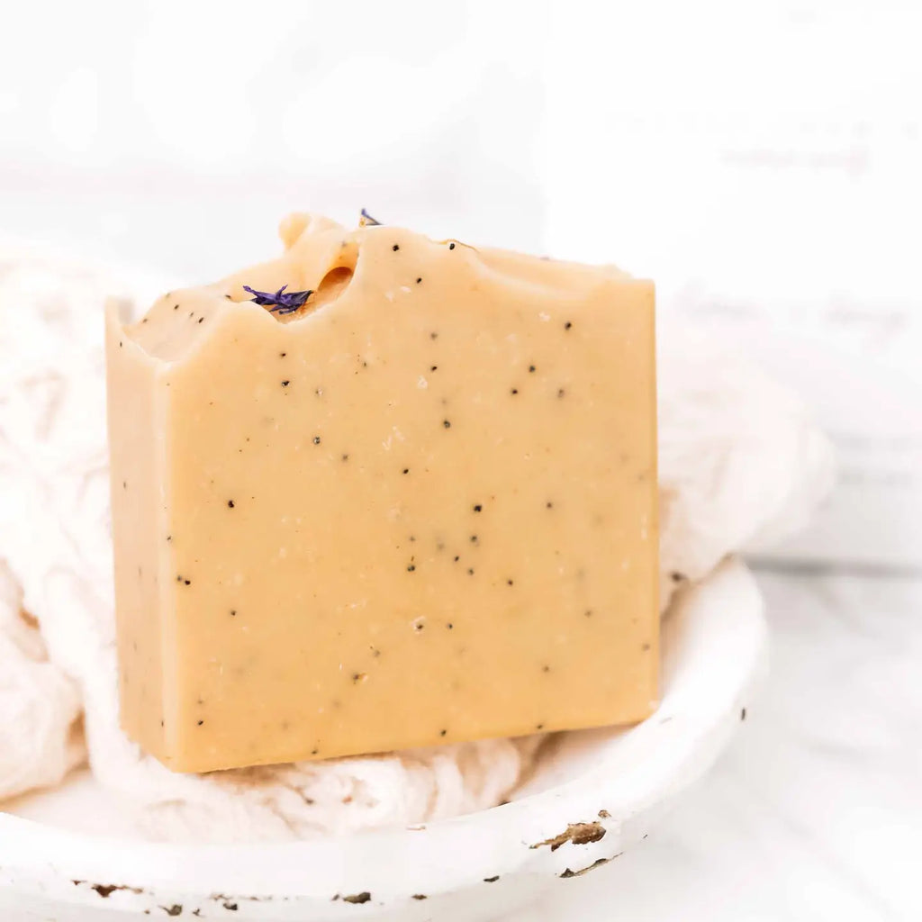 Lemon + Honey + Poppy Seed | Goat Milk Soap | Tallow Soap