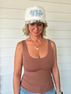 The Sunday Staple Tank- Brown