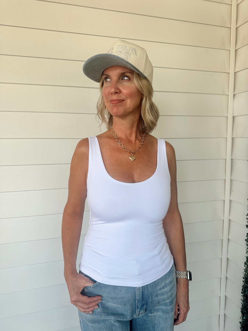 The Sunday Staple Tank- White