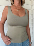The Sunday Staple Tank- Olive