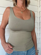 The Sunday Staple Tank- Olive
