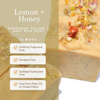 Lemon + Honey + Poppy Seed | Goat Milk Soap | Tallow Soap