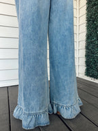 The Willow Ruffle Hem Jeans