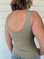 The Sunday Staple Tank- Olive