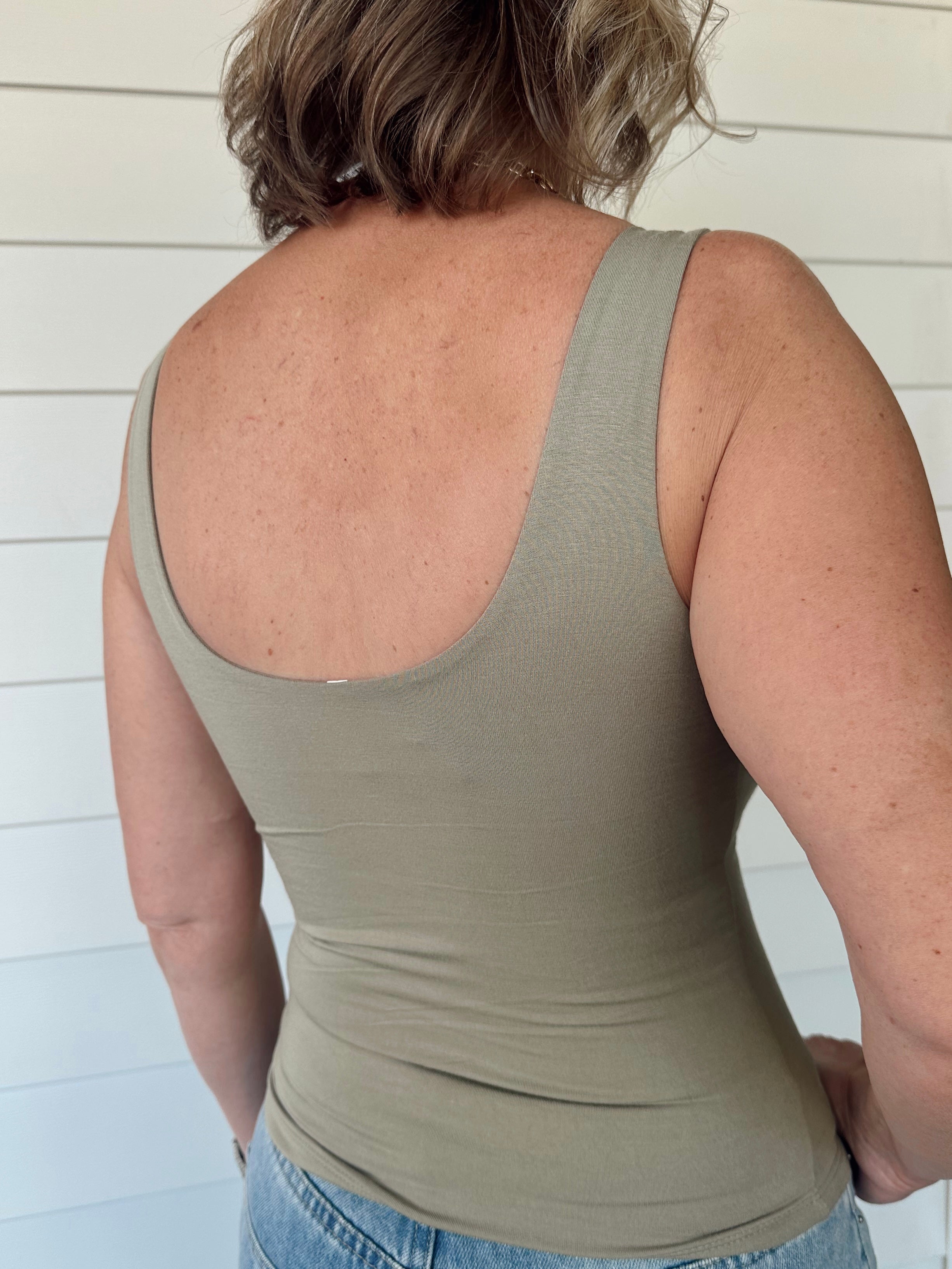 The Sunday Staple Tank- Olive
