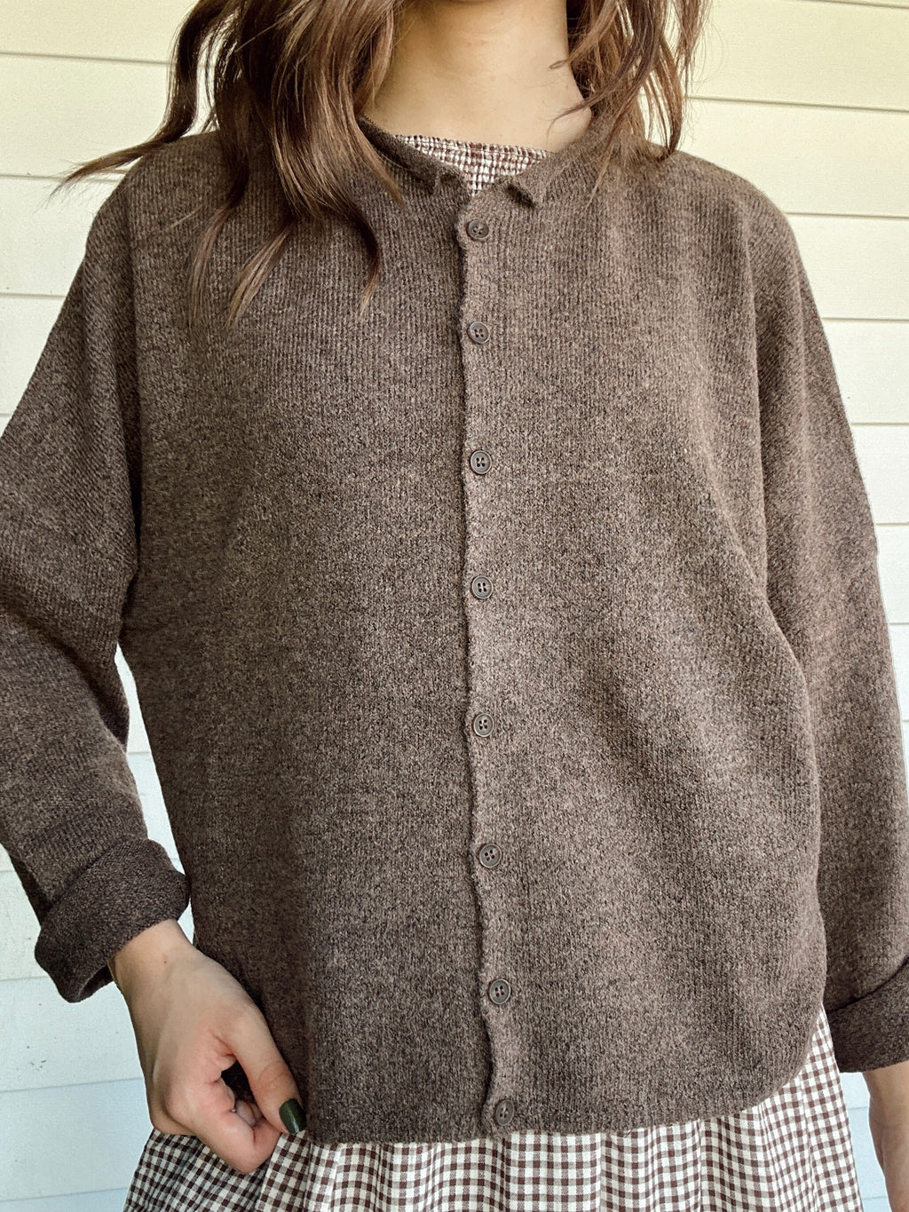 The Cozy Day Cardigan- Brown