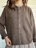 The Cozy Day Cardigan- Brown