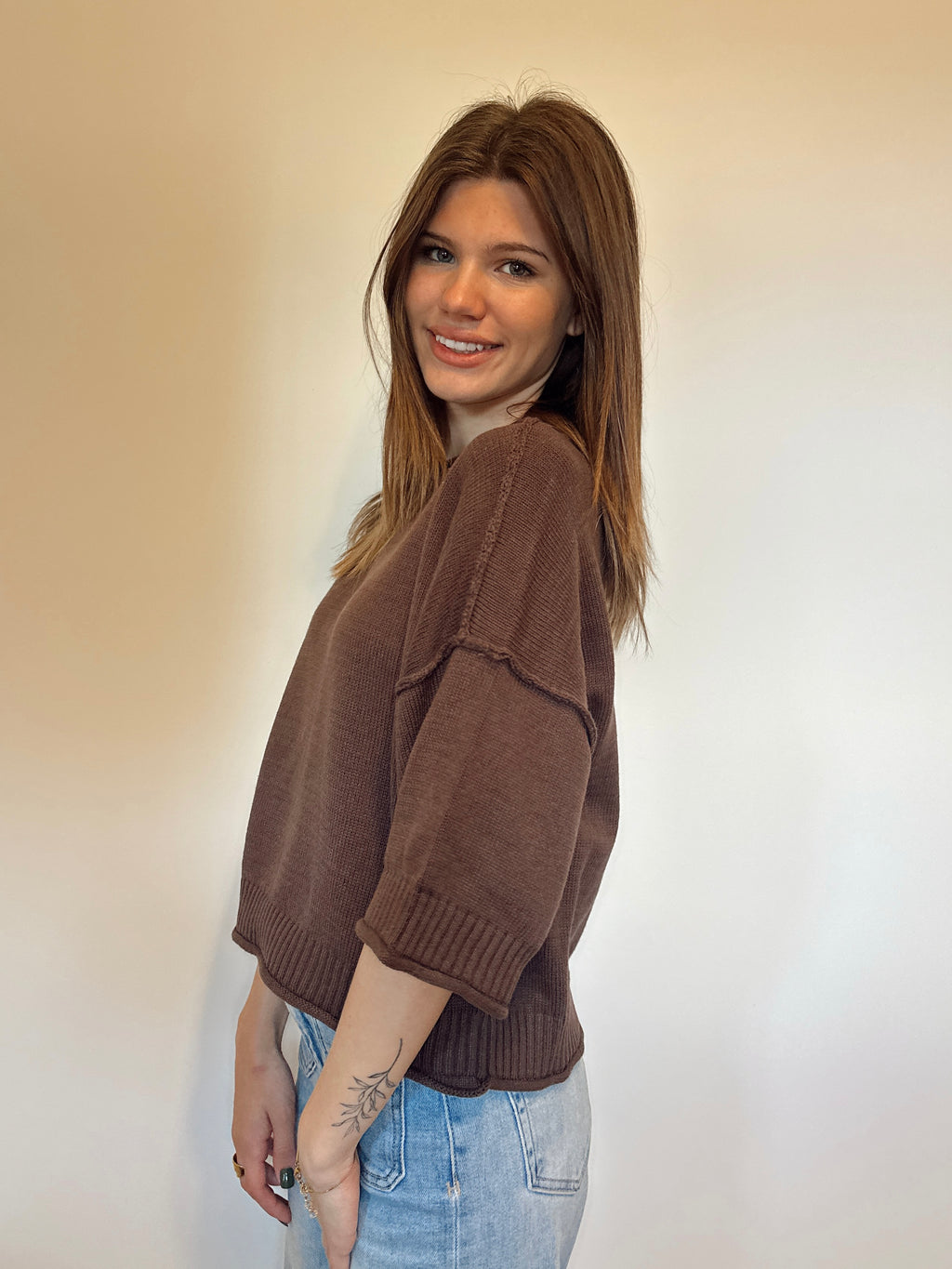 The Macy Sweater- Brown