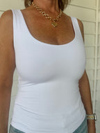 The Sunday Staple Tank- White