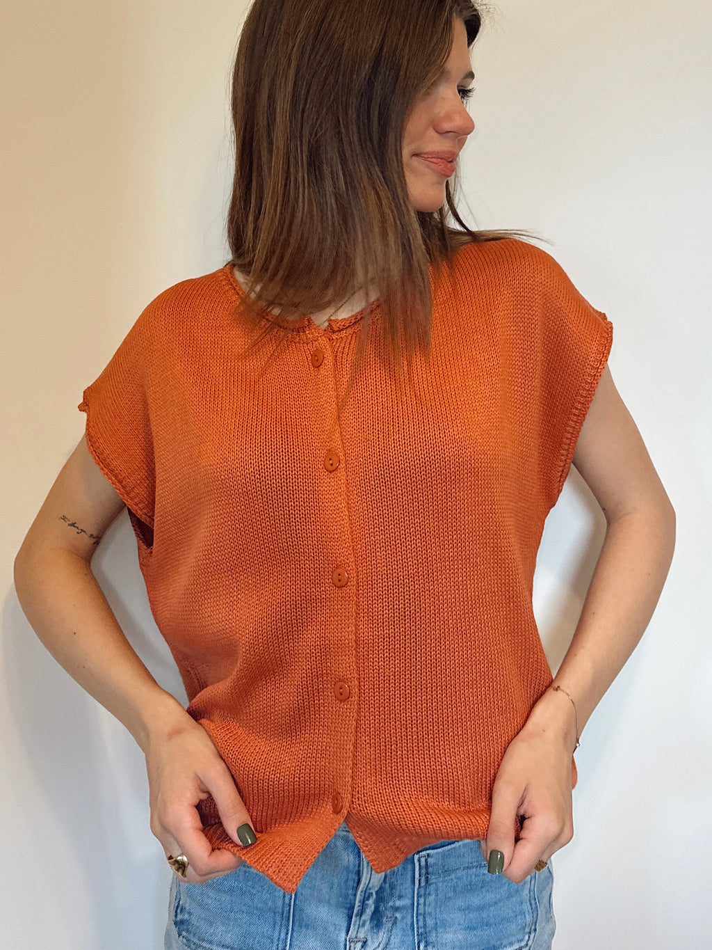 The Maple Knit Sweater- Rust