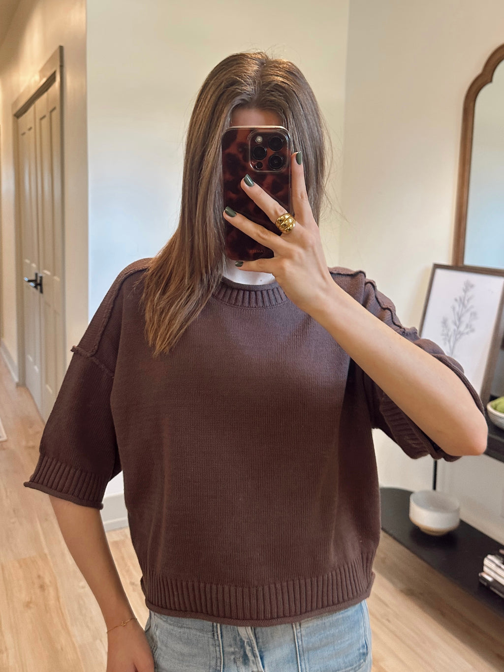 The Macy Sweater- Brown