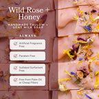 Wild Rose + Honey | Goat Milk Soap | Luxurious Soap Bar