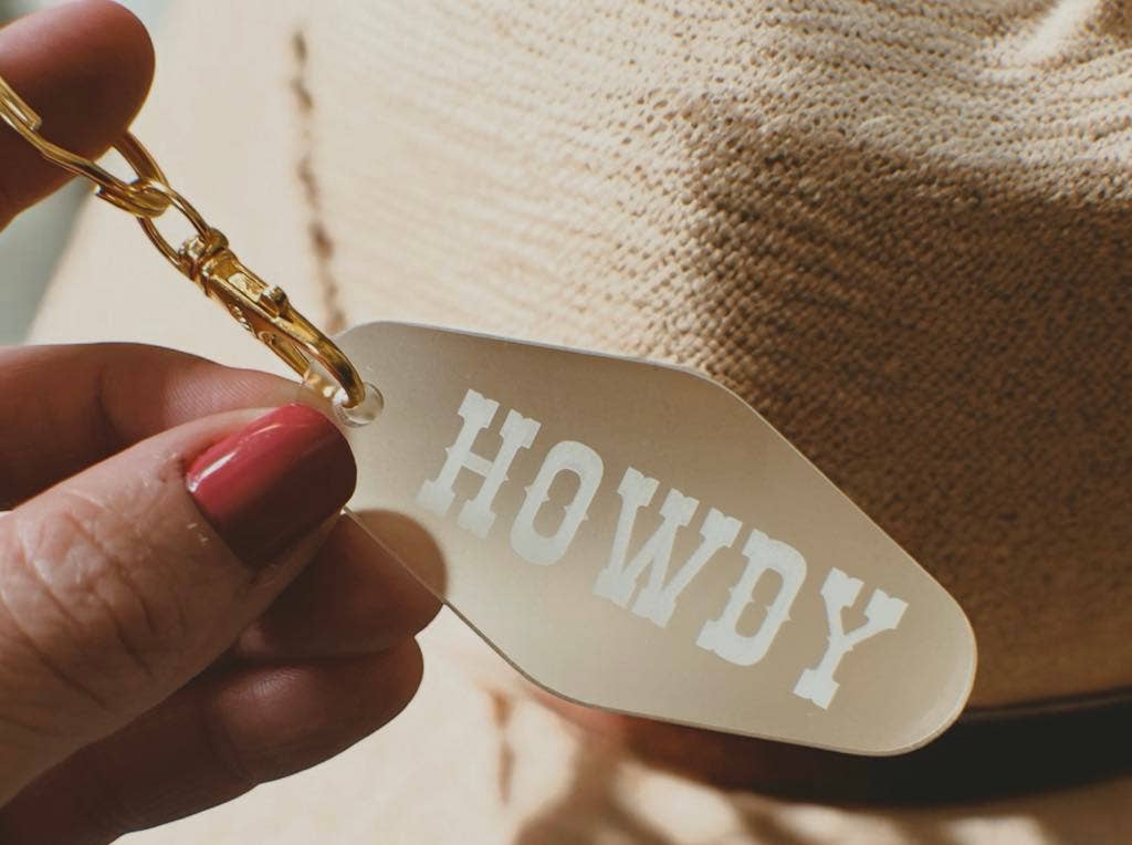 Howdy Keychain Western Keychain